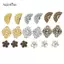 AqToCna 100 Chiếc Hoa Filigree Phụ Kiện DIY Kim Loại Thủ Công Đầu Nối Để Làm Đồ Trang Sức AqToCna