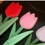 Móc khóa hoa Tulip GUSTAVA, Mặt dây chuyền túi nhiều màu bằng da PU, Dây buộc ngọt ngào Móc khóa ô tô di động Trang trí túi quyến rũ