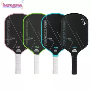 Bộ Vợt Bóng Pickleball BORAGETE, Mái Chèo Bóng Pickleball 16MM Bề Mặt Mờ, Mái Chèo Bóng Pickle được phê duyệt T700 USAPA