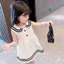 Váy không tay cho bé gái phong cách Preppy dành cho trẻ sơ sinh