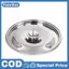 10-26cm Nắp Nồi Tròn Thiên Thép Không Gỉ Nắp Nồi Thay Thế Đa Năng Nhà Bếp Nắp Thực Phẩm Đồ Dùng Nhà Bếp