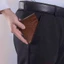 Ví hai lần ROLY, Ví ngắn PU bằng da cá sấu, Túi xách nam có khe cắm công sở thời trang để mua sắm hàng ngày Du lịch