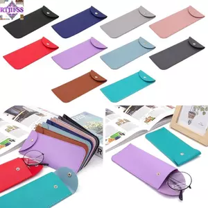 Túi đựng kính RTJIFSS, Túi đựng kính râm bằng da PU đơn giản, Túi dây rút Túi đựng kính chống nắng mềm dành cho nam giới