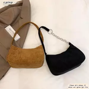 Túi đeo nách CPINCP Mua sắm tinh tế cho nữ Vải nhung cổ điển