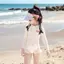 Đồ bơi nữ mùa hè Bộ đồ bơi một mảnh dài tay phong cách mới