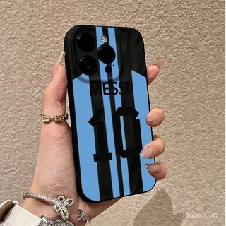 Vỏ bảo vệ điện thoại di động Số 10 sọc xanh Thích hợp cho iPhone 12promax 11 12 13 14 pro max 15 16 17 promax 15pro 14plus 13pro Vỏ linh hoạt chống sốc