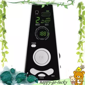 Hẹn giờ điều chỉnh âm lượng điện tử Metronome kỹ thuật số cho đàn Piano Trống đàn Violin Kiểm soát tốc độ Trắng