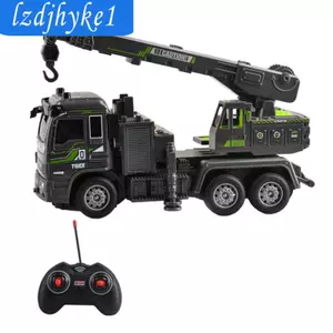 Xe tải điều khiển từ xa Mô hình xây dựng điện Xe đồ chơi mầm non 4 kênh