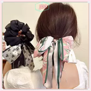 JRP In Nơ Tóc Dây Thanh Lịch Ruy Băng Đuôi Ngựa Tóc Cho Nữ Ngọt Dây Cao Su Tóc Thời Trang Mũ Đội Đầu Phụ Kiện Tóc JRP