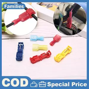 20 Cái T-Tap Đầu Nối Dây Cách Nhiệt Spade Điện Uốn Thiết Bị Đầu Cuối Bộ