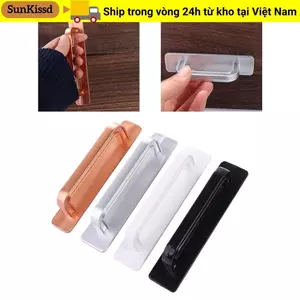 SUNKISSD Tủ Quần Áo Tay Cầm, Tay Cầm Ngăn Kéo Tự Dính Đa Năng, Nhựa Bền Dán Cửa Tay Cầm Tủ Cửa Sổ