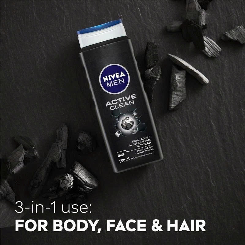 Sữa Tắm Gội Xả Nivea Men 3in1 Shower Gel 500ml