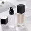 15 / 30ml Chai bơm rỗng Thủy tinh dạng lỏng nền hộp đựng trang điểm Chai vuông trong suốt Chai bơm di động EMKK