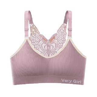 Áo lót bra nữ thể thao cao cấp vải cotton mềm mại phối ren cánh bướ m sau lưng - Freesize(45-75kg)