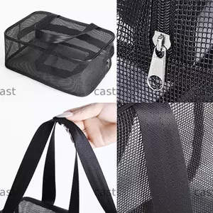 Túi tắm lưới CAST Nhanh khô Phòng tắm Mang theo Túi tote đi biển Lưới tắm