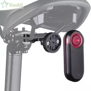 Giá đỡ đèn hậu xe đạp YUUKII, Giá đỡ xe đạp có thể điều chỉnh bền bỉ, Giá đỡ đèn hậu hợp kim nhôm nhẹ cao cấp để đi lại Radar Varia