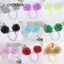 CATIYAHA Pom Pom Headband, Băng đô dự tiệc dễ thương Bling, Thời trang mạ vàng đầy màu sắc Pompom Ball Headband Nữ Cô gái màu hồng