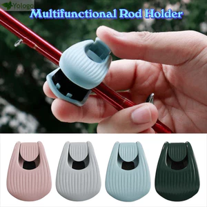 YOLOGO 1 / 4 Kẹp Cần Câu, Kẹp Bảo Quản Đồ Ăn Nhẹ Bền Đa Năng Cần Câu Cá, Di Động Chống Trơn Trượt Treo Tường Cần Câu Bảo Vệ Phụ Kiện Câu Cá