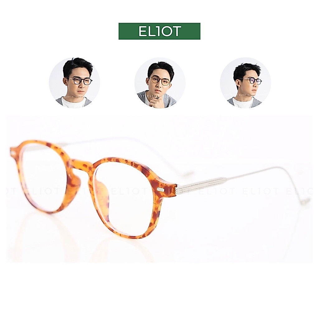 Gọng kính tròn nam nữ ELIOT EYEWEAR mắt kính chống ánh sáng xanh thời trang có thể thay thế tròng cận 22004