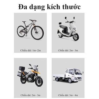 Dây thun ràng hàng Dây thun ràng hàng co dãn đàn hồi cao cấp buộc hành lý tăng chỉnh chiều dài 1m 2m 3m 4m