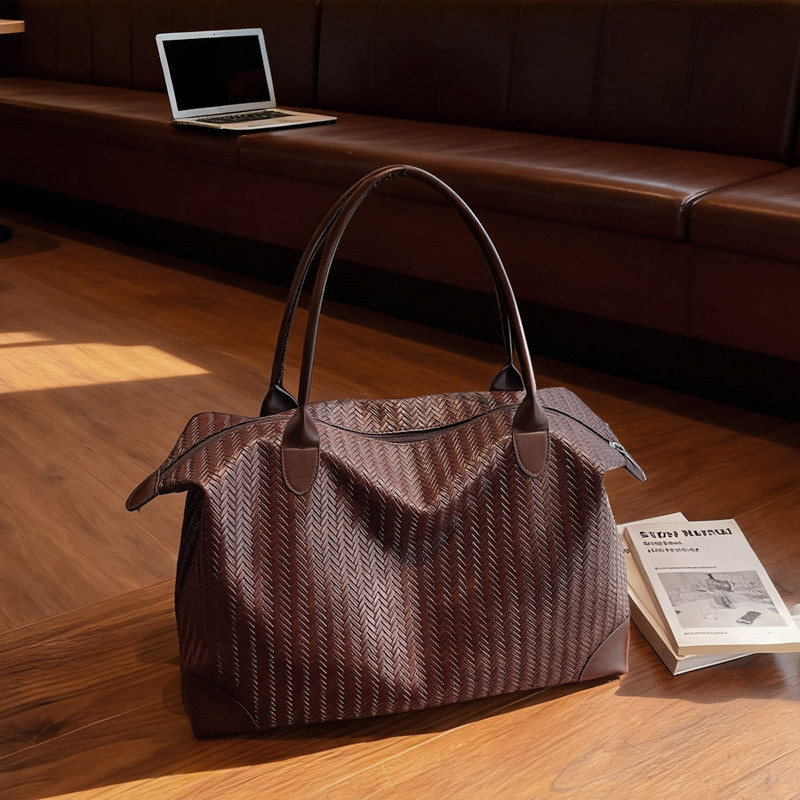Phong Cách Mới Kết Cấu Thường Ngày Retro Túi Tote Nữ Xu Hướng Thời Trang Dung Tích Lớn Túi Đeo Vai Túi Tote Túi Du Lịch