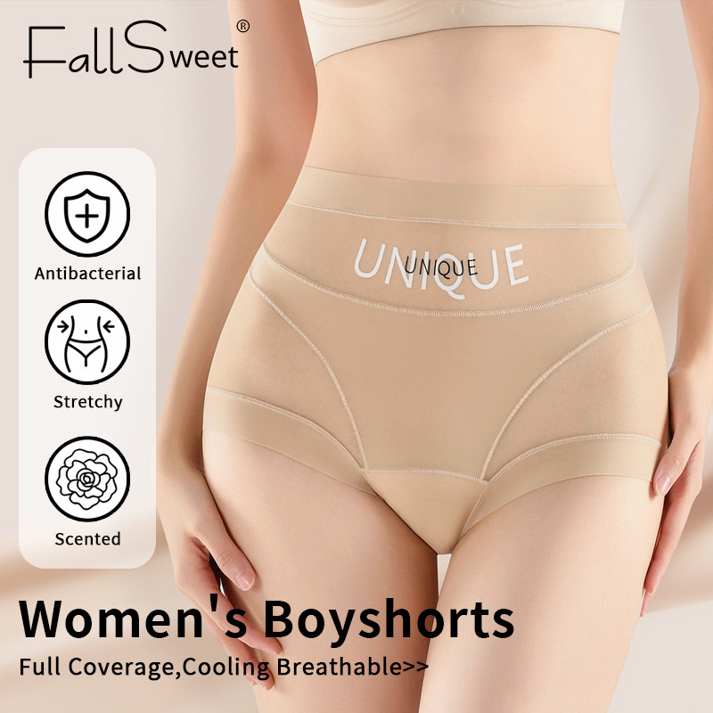 FallSweet Combo 3 Siêu Mỏng Quần Lót Nữ Boxerm, Thiết kế Mid Eo ,Nâng Hông Và Bụng,Thoáng Khí