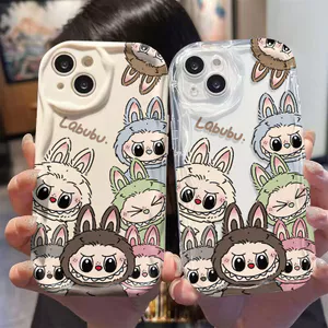 Ốp lưng tương thích cho iPhone 17 Air 16 15 14 13 12 11 Pro X XR XS Max SE 2020 6 7 8 Plus Kem gợn sóng viền cong Motif Thiết kế sáng tạo NYKB043