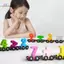 HL 1 Bộ Gỗ Từ Số Xe Lửa Đồ Chơi Montessori Đồ Chơi Giáo Dục Xe Lửa Nhận Thức Sớm Học Tập Bộ Giảng Dạy Cho Trẻ Tập Đi LMWU