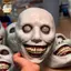 Kinh Dị Kẻ Trừ Quỷ Mặt Cười Mặt nạ Quỷ Cosplay Ma Đáng Sợ Đầu Lâu Mặt nạ Nhựa Halloween Lễ Hội Trang Phục Dự Tiệc Chống Đỡ ELWW