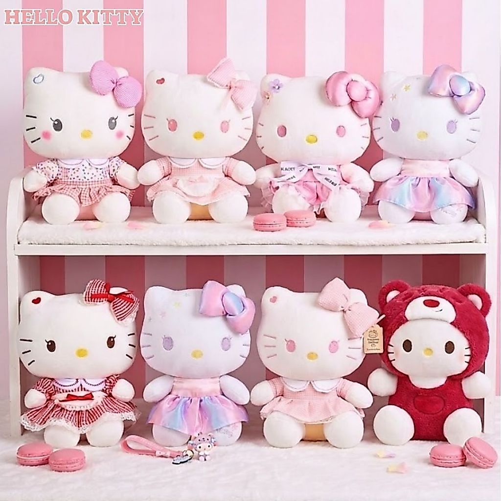 [ 100 MẪU+ ] Gấu Bông Hello Kitty Nhật Bản Cao Cấp, Thú Nhồi Bông Helo Kitty Mặc Váy Qùa Tặng Sinh Nhật Cho Bé ,Bạn Gái