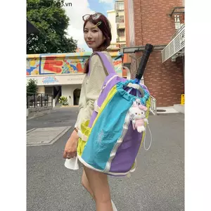 Ba lô Tennis cầu lông Dopamine Thể thao ngoài trời Ba lô leo núi Dung tích lớn 30L Nam Nữ Sinh Schoolbag