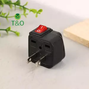 Bộ chuyển đổi phích cắm điện du lịch phổ thông Mỹ Mỹ Châu Âu Vương quốc Anh EU AU Bộ chuyển đổi phích cắm điện 10A / 13A 250V có công tắc bật / tắt [mới]