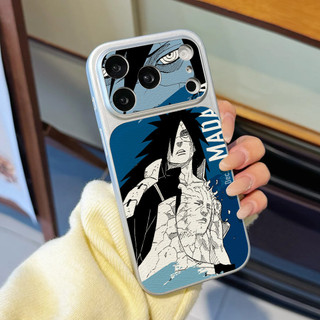 Uchiha Madara & Obito ỐP đIệN ThoạI Cho IPhone 17/16/PRO Max/15PLUS/14/13/12/11Mạ kim loại kết hợp dán bề mặt da