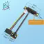 PCI-E 4X đến M. Bộ mở rộng cáp chuyển đổi chìa khóa 2 A + E 15YA 20cm cho bộ nâng mở rộng giao diện thẻ đồ họa