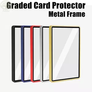 Bộ bảo vệ thẻ phân loại AMLU PSA / CGC, Khung nhôm Bảo vệ thẻ trong suốt, Kính hai mặt độc quyền Bảo vệ tia cực tím Màn hình thẻ từ tính bền