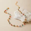 Vòng cổ hạt thủy tinh nhiều màu - Chiều dài có thể điều chỉnh vui nhộn, Vòng cổ choker Dopamine