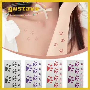 Nhãn dán nhạy cảm về nhiệt độ GUSTAVA, Hình xăm tạm thời cho mèo đổi màu nhiệt phong cách INS, Hình xăm tạm thời chống nước