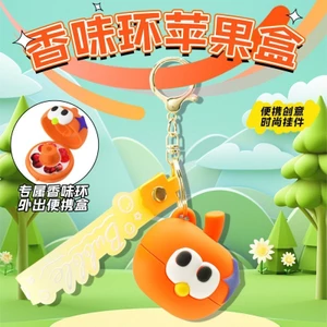 Hương Thơm Apple Silicone Playful Ring Ống Hút Cắm Hương Thơm Cốc Thiết Bị Bộ Hoạt Hình Nắp Ống Hút Silicon Chống Bụi Cắm KGUU