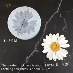 PNPIA- Khuôn Silicon Hoa Cúc Có Lỗ Ô Tô Hương Liệu Epoxy Handmade Xà Phòng Nến Khuôn DIY Trang Trí Kẹo Đóng Băng Khuôn