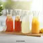 DONOVANQQ 2 Món Carafe Thủy Tinh Có Nắp, Bình Thủy Tinh Trong Suốt 1000 ML, Hộ Gia Đình Miệng Rộng Dày Dung Tích Lớn Bình Nước Lạnh Đảng