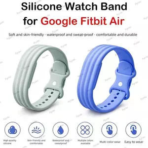 Dây đeo đồng hồ PYCOU, Dây đeo thể thao có thể điều chỉnh bằng silicon, Vòng đeo tay cao su Thay thế thoáng khí cho Google Fitbit Air dành cho nam nữ