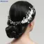 Bluelover 1 Chiếc Ngọc Trai Cưới Hairbs Hoa Cô Dâu Đầu Handmade Phụ Kiện Tóc Cho Cuộc Thi Dịp Đăng Ký Mới