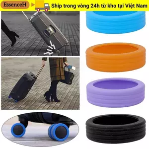ESSENCEH 4 / 8 Cái / bộ Giày Bánh Hành Lý Du Lịch, Với Âm Thanh Im Lặng Giảm Bánh Xe Mang Hành Lý Bảo Vệ Bánh Xe, Hộp Xe Đẩy Silicon Bánh Bao