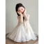Đầm công chúa gạc ren không tay mùa hè thời trang