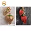 CANAMEK Thời Trang Dâu Tây Mặt Dây Chuyền Móc Khóa Dành Cho Nữ Cô Gái Dễ Thương Hợp Thời Trang Quyến Rũ Móc Khóa Xe Móc Khóa Bapa Trang Trí Quà Tặng CSF