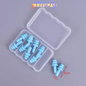 TMOY 5 Cặp Nút Tai Silicon Nút Tai Ngủ Giảm Tiếng Ồn Nút Tai Bơi TMOY