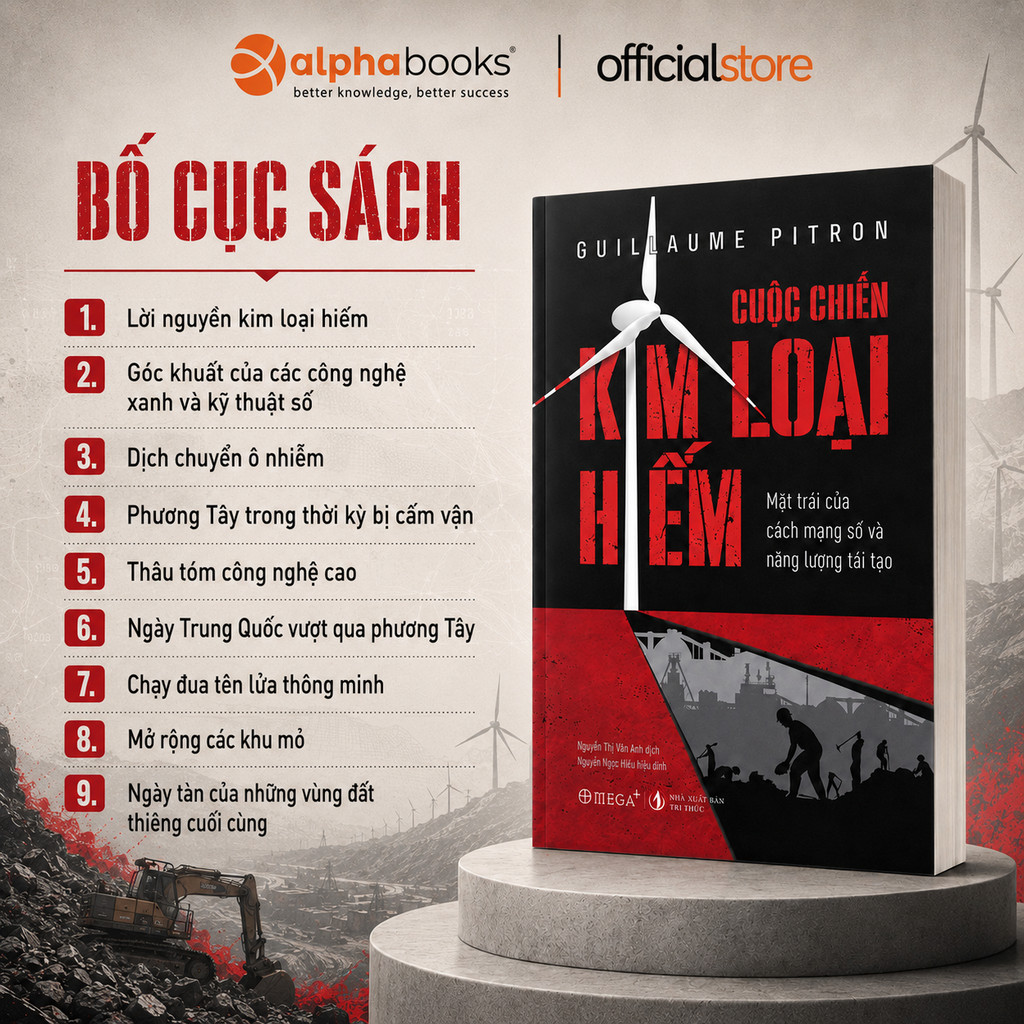 Sách – Cuộc Chiến Kim Loại Hiếm – Guillaume Pitron (Omega Plus)