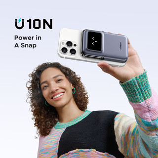 【Pin Sạc Dự Phòng Có Thể Đặt Hàng】Pin dự phòng sạc không dây từ tính UGREEN 10000mAh 20W USB-C + Sạc không dây từ tính 7