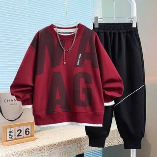 Bộ quần áo thu đông bé trai 14-45kg.Đồ bộ dài tay cho bé trai mẫu NAG .Bộ nỉ cho bé trai . D21