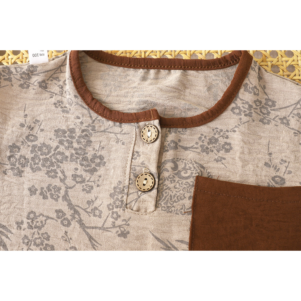 ​Bộ áo Vest mùa hè cho trẻ em Quần short không tay hai mảnh phong cách mỏng 80-150 Size​ KJTF